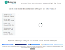 Tablet Screenshot of europeanidiomas.com